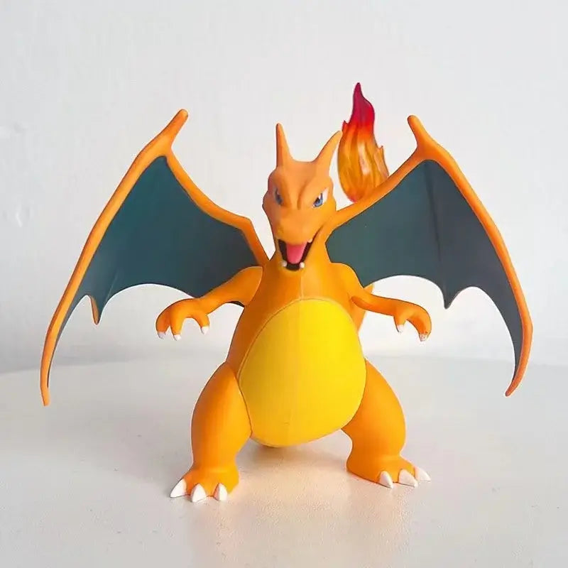 Pokemon Charizard Action Figure 10cm, vibrant orange toy with wings and flame, perfect for kids and collectors.