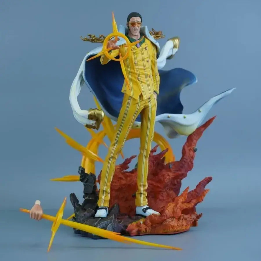 Figura da collezione Kizaru limited edition One Piece figure in resina, 27cm, dettagli vividi.