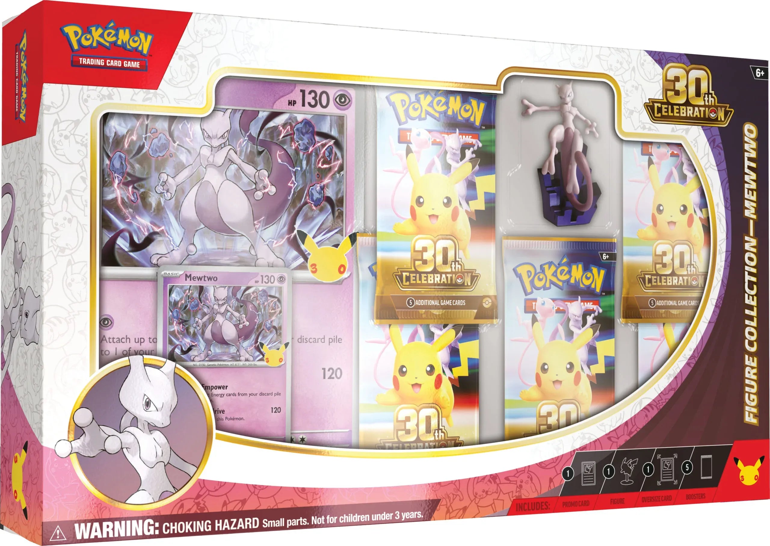 Pokémon 30° anniversario - Collezione con Statuina Mewtwo