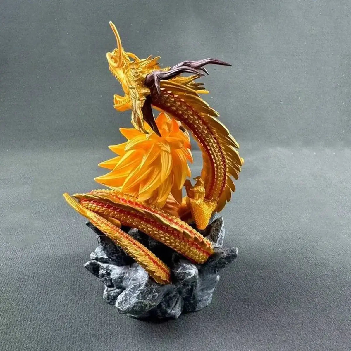 Dragon Ball SSJ3 Goku Action Figures featuring an impressive dragon explosion design, vibrant orange details, and 14CM height.