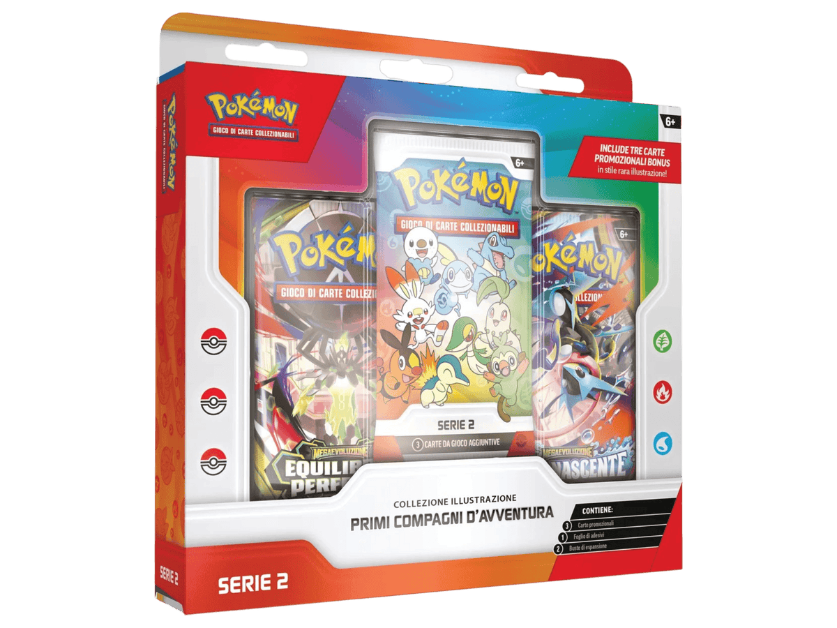 collezione pokémon primi compagni serie 2 italiano sigillata