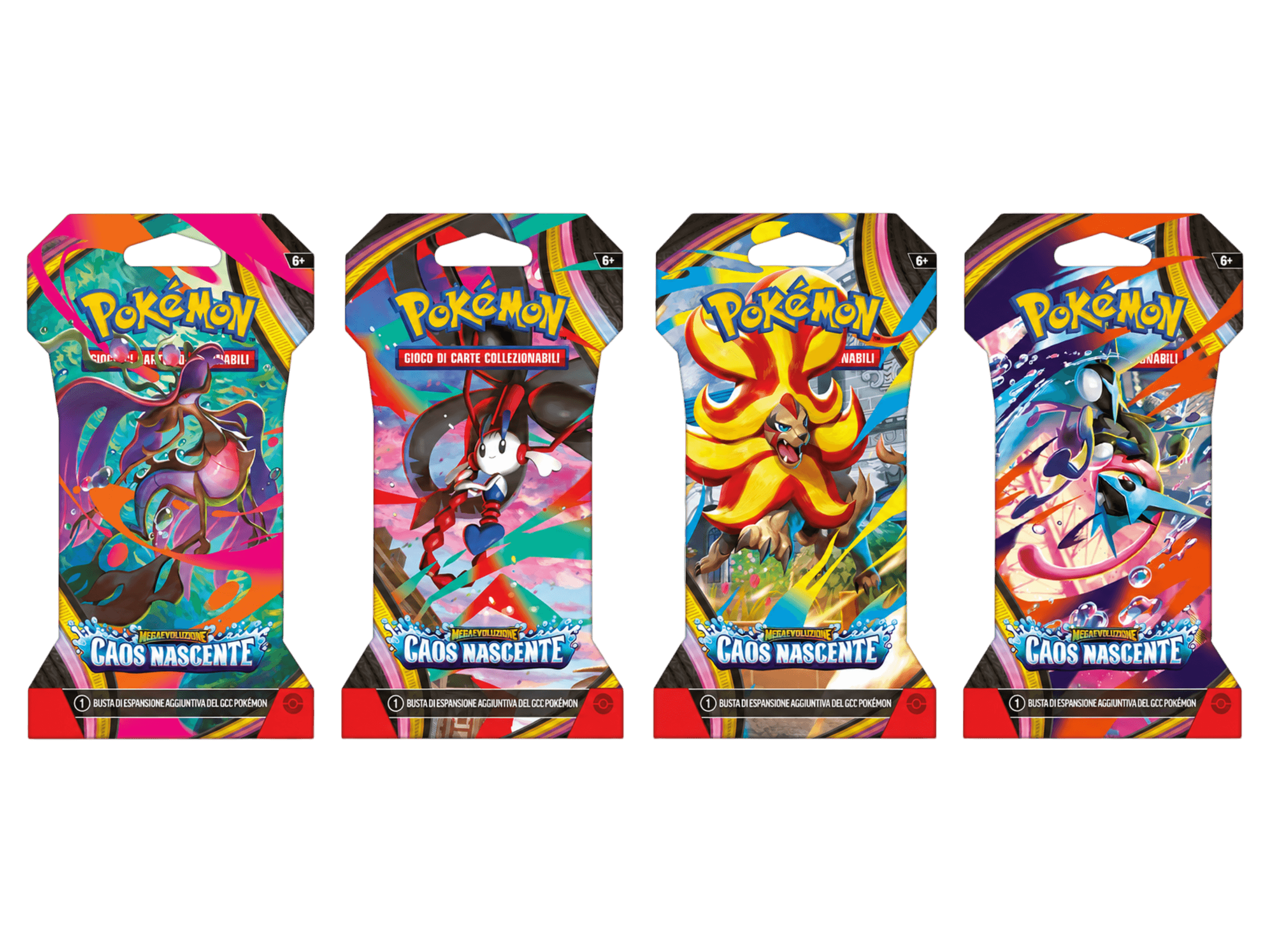 paper sleeve pokémon caos nascente italiano sigillata