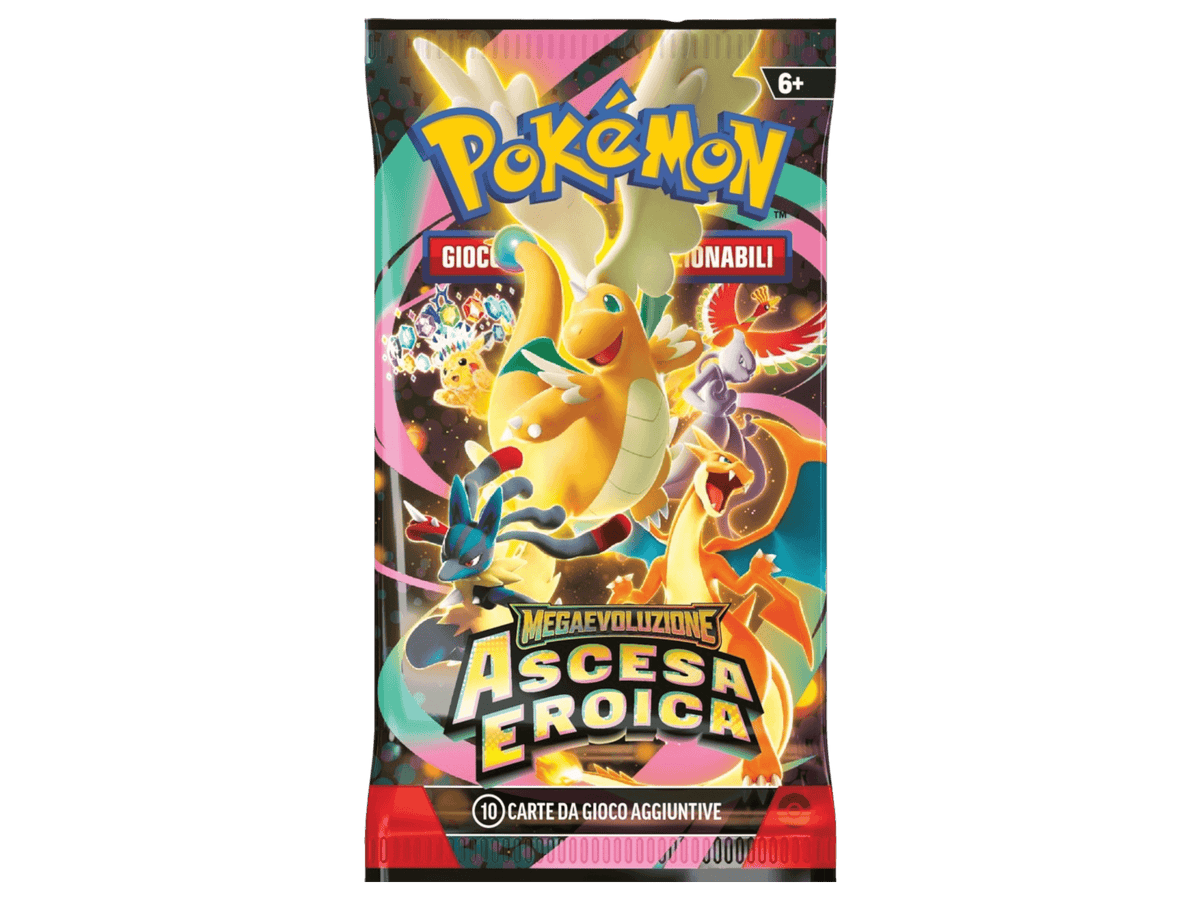 bustina singola pokémon ascesa eroica italiano sigillata