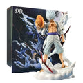 One Piece Gear 5 Nika Luffy PVC figurine in dynamic battle pose with detailed design and collectible quality.