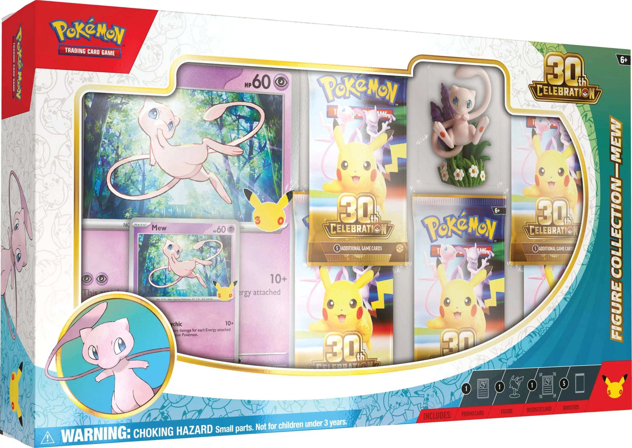 Pokémon 30° anniversario - Collezione con statuina Mew