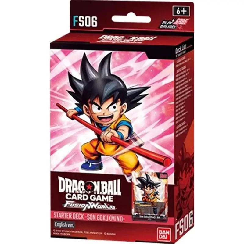BANDAI Dragon Ball starter deck featuring Goku character design for card game collection.