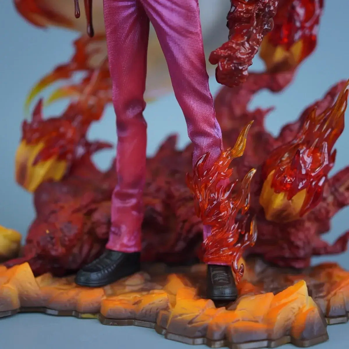 LZ Studio One Piece Admiral Akainu Light-Up GK Statue 30cm with fiery base details.