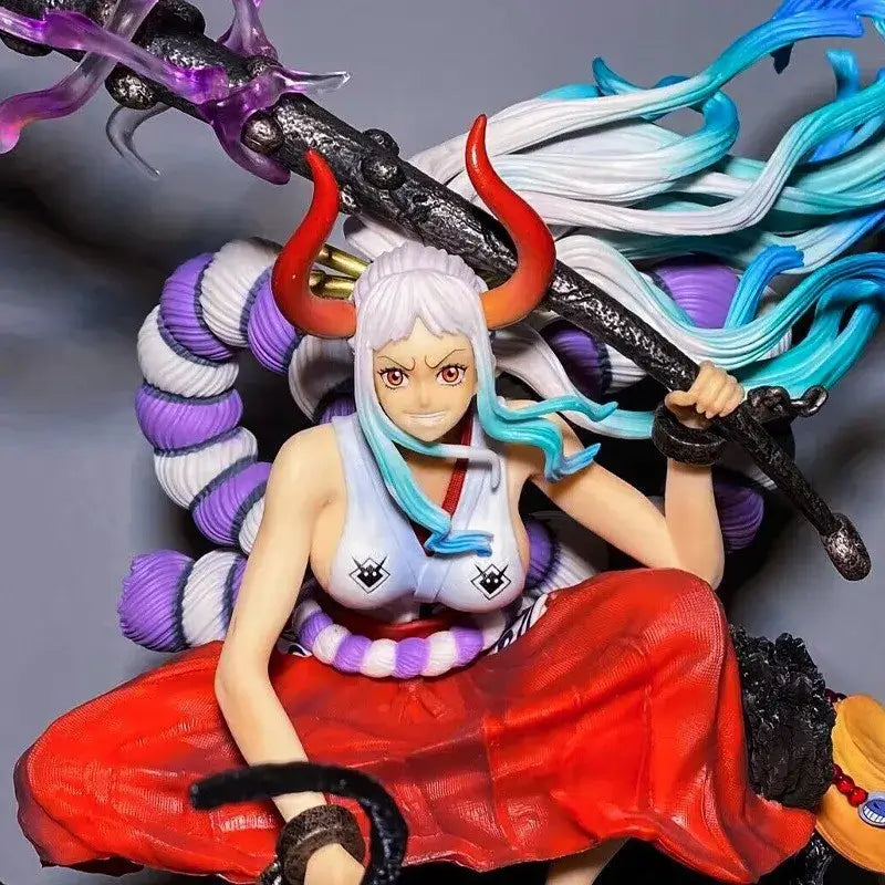 One Piece Yamato Gk Figure in detail, showcasing vibrant colors and impressive craftsmanship.