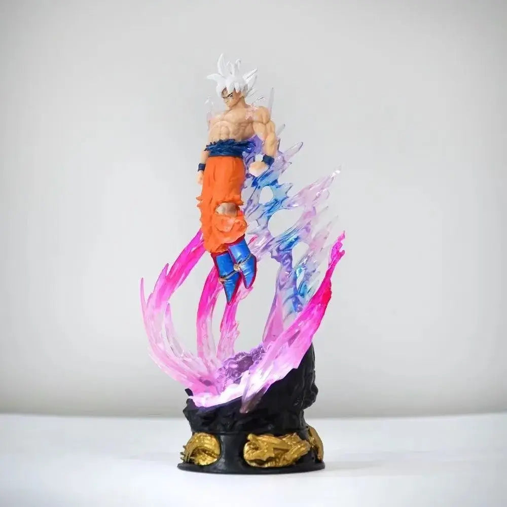Goku Ultra Instinct figure 24cm PVC statue featuring vibrant colors and dynamic pose showcasing Ultra Instinct transformation.