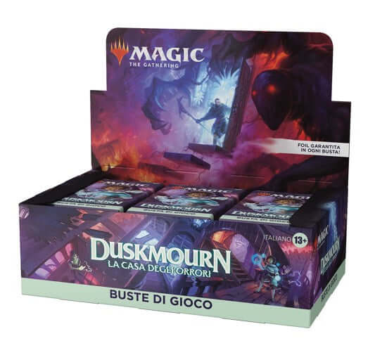 Play booster Magic Duskmourn italiano, confezione sigillata Wizards of the Coast.