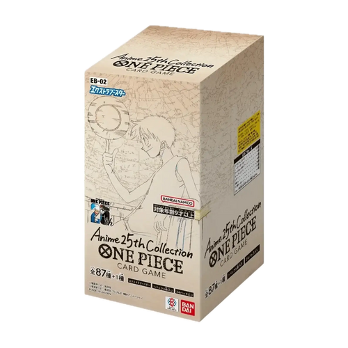 One Piece Card Game Extra Booster Giapponese EB-02, confezione Anime 25th Collection.