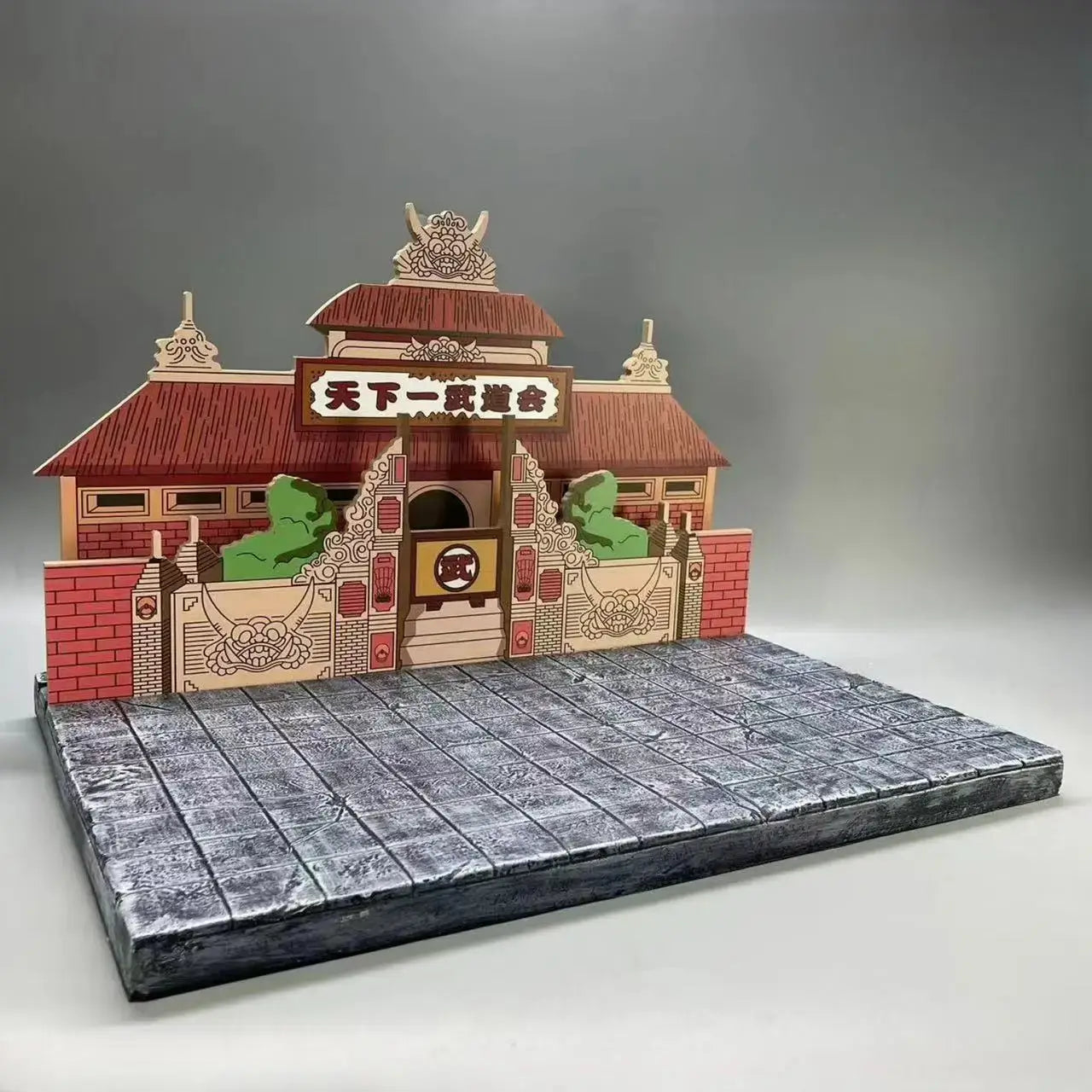 Decorazione in miniatura del palazzo del Torneo Tenkaichi Budokai per action figures Dragon Ball Tenkaichi Budokai.
