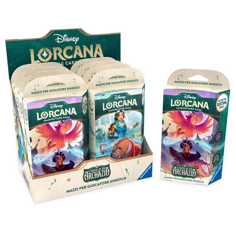 Starter deck display Lorcana L'Isola di Archazia italiano 8 mazzi