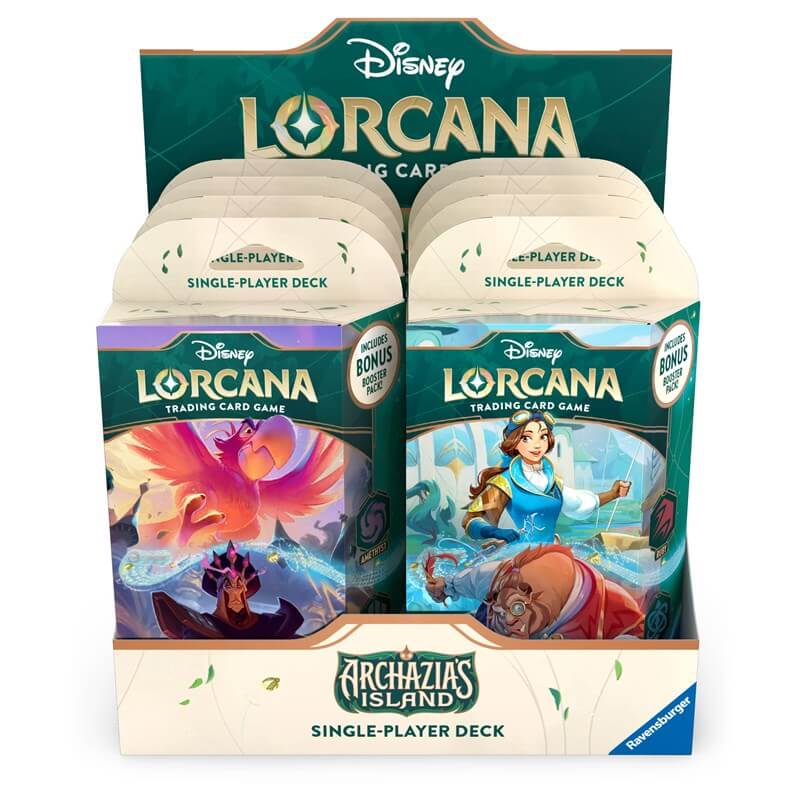 Starter deck display Lorcana Archazia's Island inglese 8 mazzi