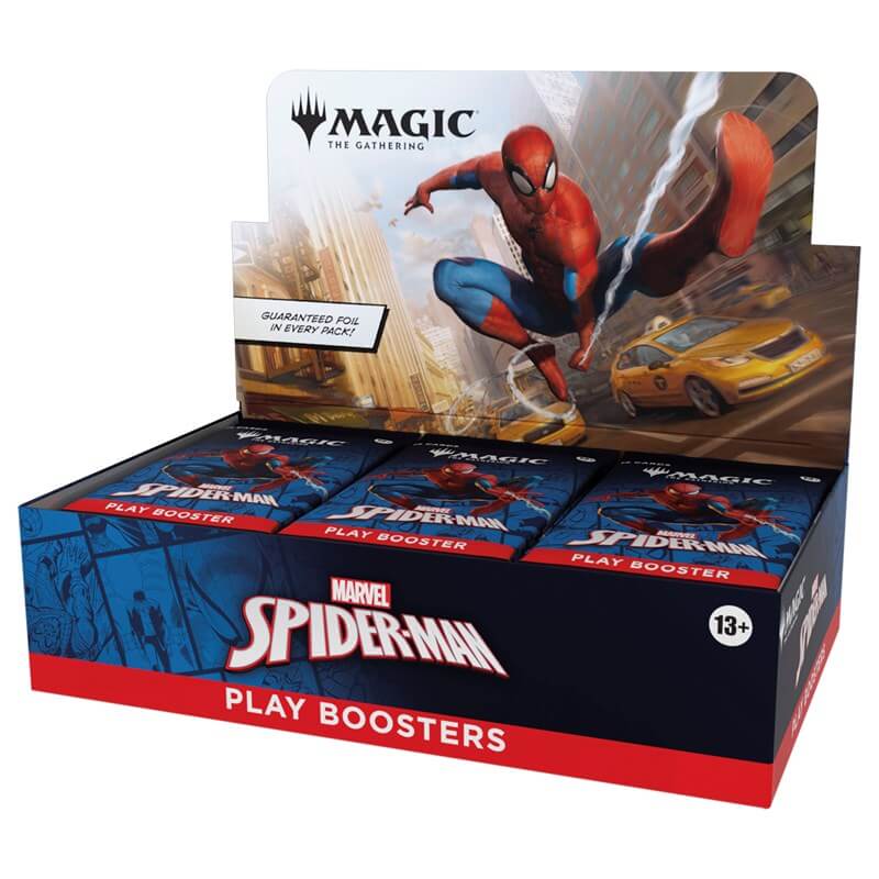 Play booster Magic Spider-Man inglese, confezione sigillata Wizards of the Coast.