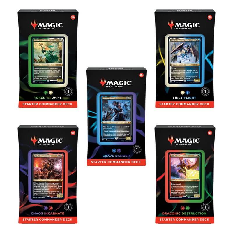 Starter commander deck Magic 2022 inglese, confezione sigillata Wizards of the Coast.