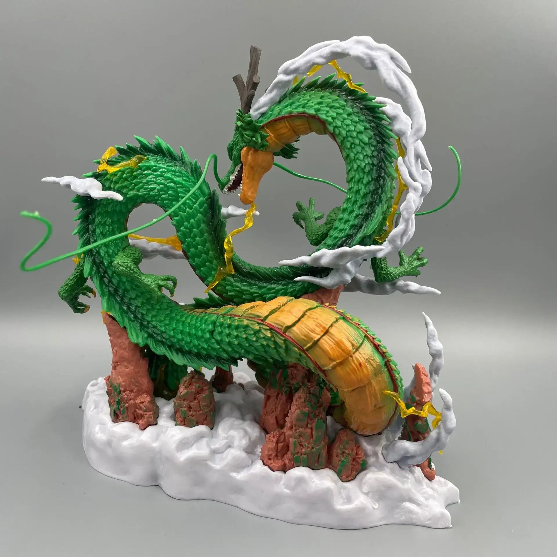 24cm Dragon Ball Goku Shenron figure showcasing the legendary dragon in vibrant green and orange colors with detailed textures.
