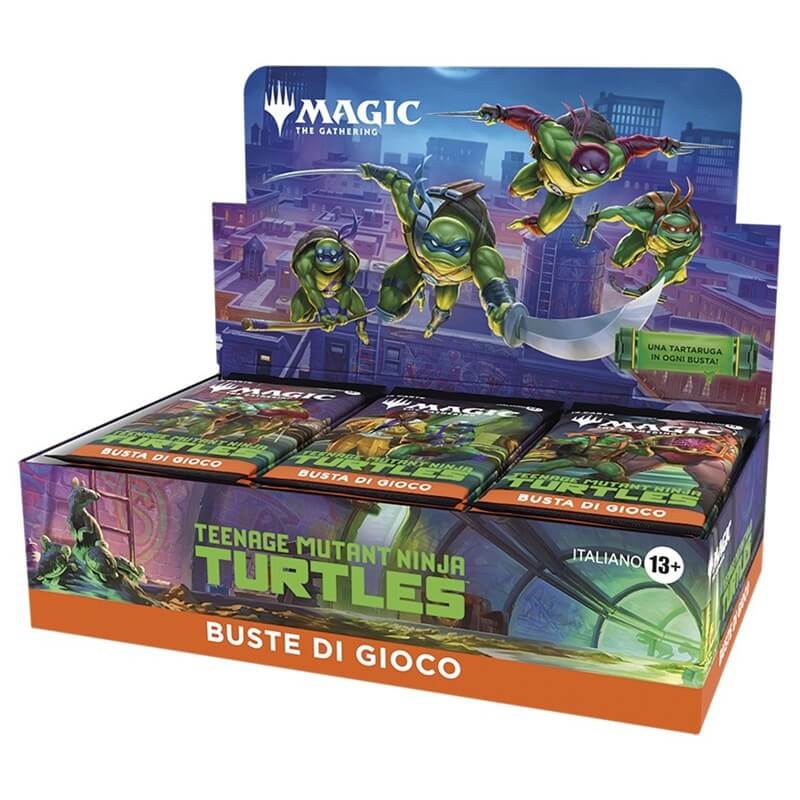 Play booster Magic Teenage Mutant Ninja Turtles italiano, confezione sigillata Wizards of the Coast.