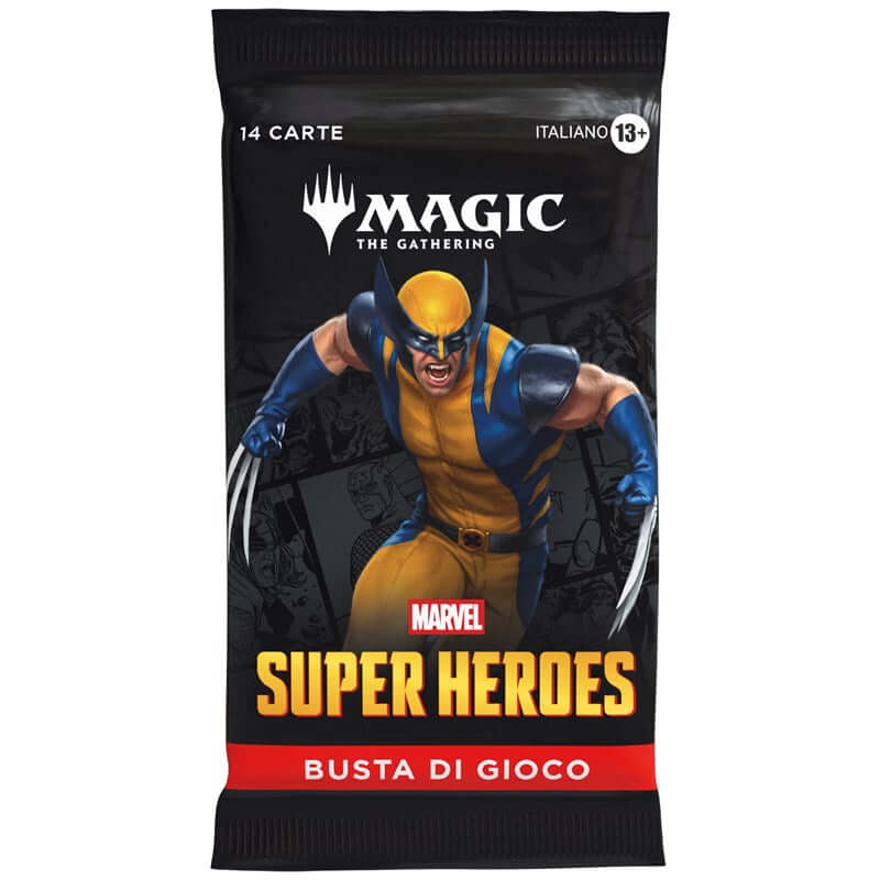 Play booster Magic Marvel Super Heroes italiano, confezione sigillata Wizards of the Coast.