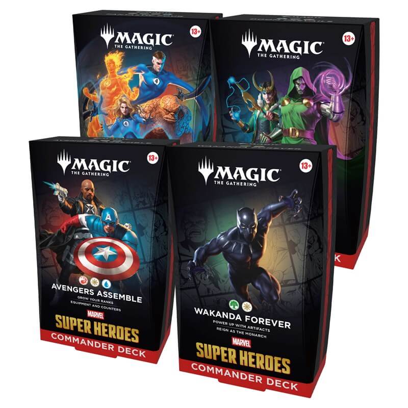 Commander deck Magic Marvel Super Heroes inglese, confezione sigillata Wizards of the Coast.