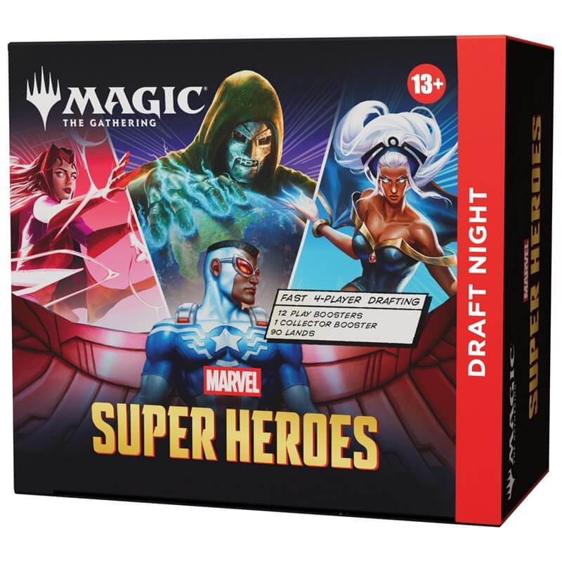Draft night Magic Marvel Super Heroes inglese, confezione sigillata Wizards of the Coast.