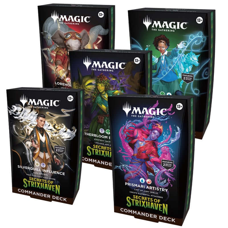 Commander deck Magic Secrets of Strixhaven inglese, confezione sigillata Wizards of the Coast.