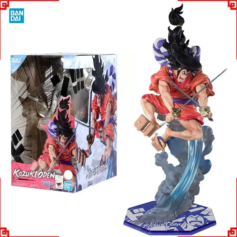 Bandai One Piece Anime Figure Figuarts ZERO Kozuki Oden collectible action figure with packaging backdrop