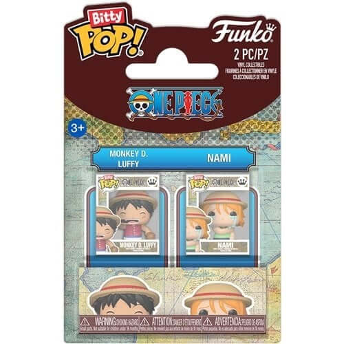 Funko Bitty Pop! One Piece 2-Pack - Monkey D. Luffy Nami