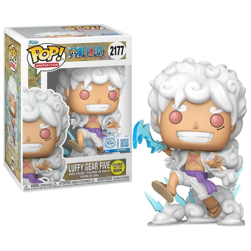 Funko Pop! One Piece 2177 Gear 5 Luffy (Glows in The Dark) (Exclusive) 9 cm 9 cm