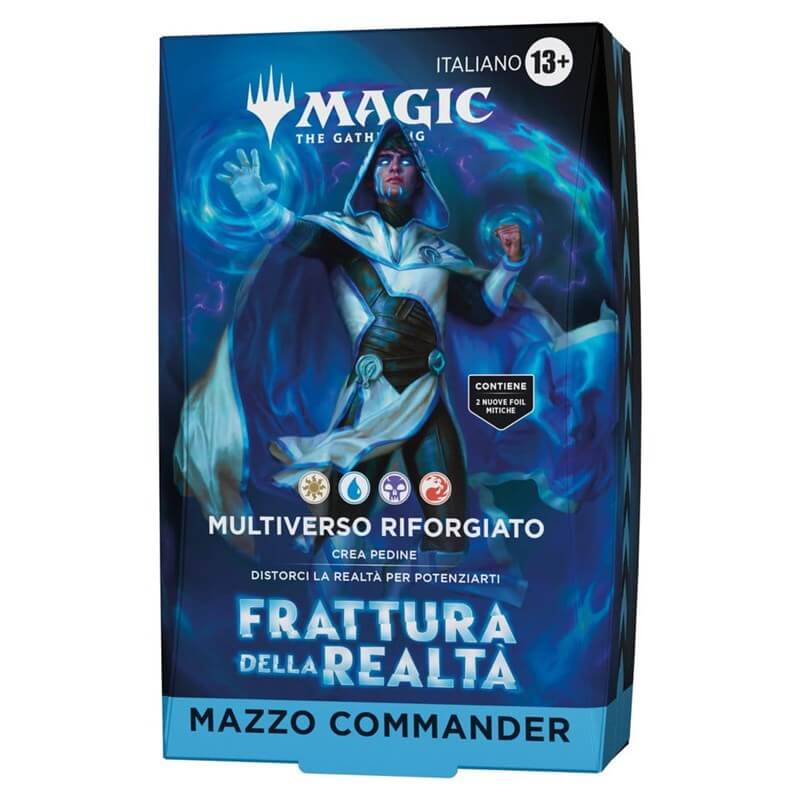 Commander deck Magic Reality Fracture italiano, confezione sigillata Wizards of the Coast.