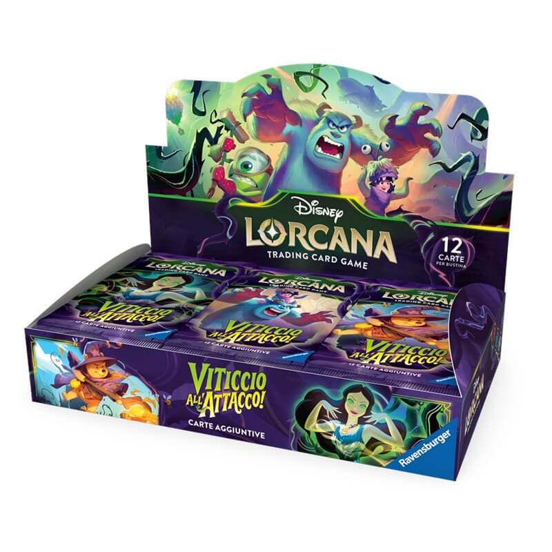 Booster display Lorcana Viticcio all'Attacco italiano 24 buste