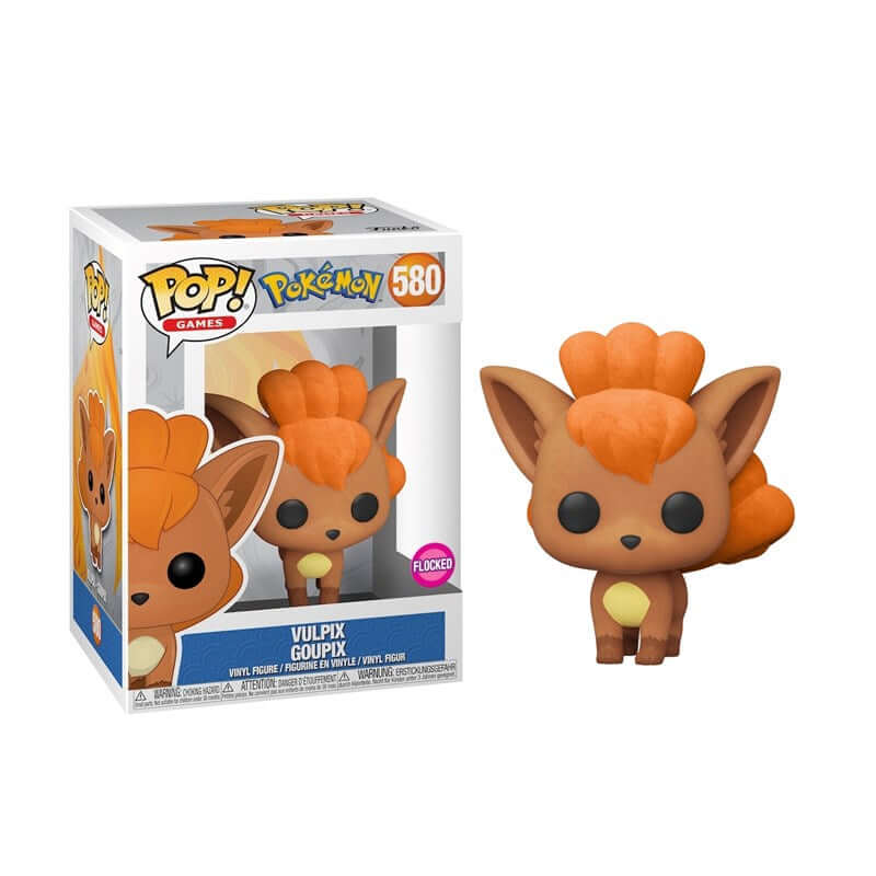 Funko Pop! Pokémon Games - 580 Vulpix (Flocked) (Exclusive) 9 cm 9 cm