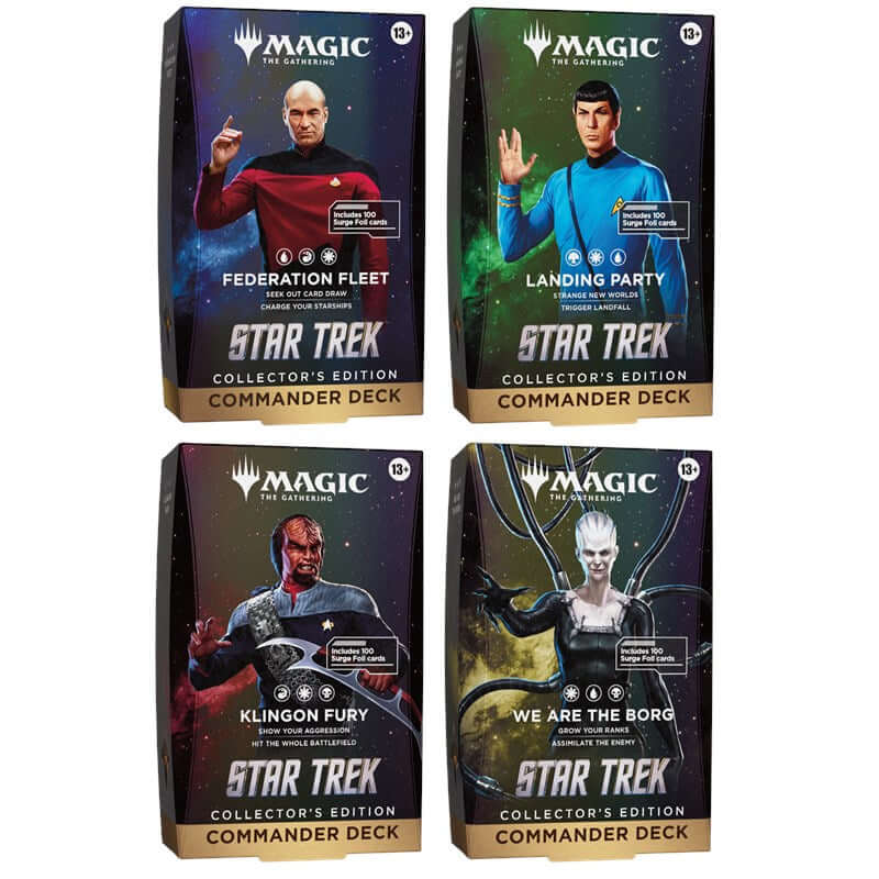 Collector commander Magic Star Trek inglese, confezione sigillata Wizards of the Coast.