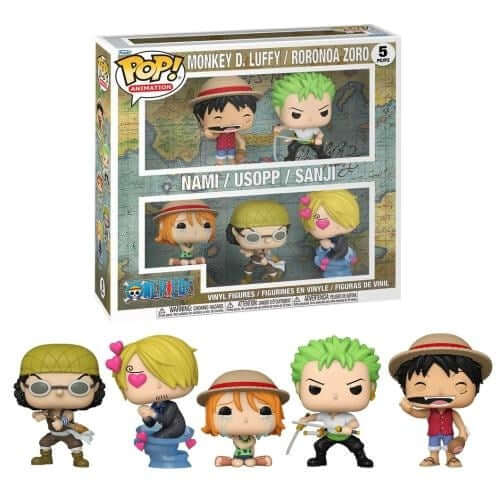 Funko Pop! One Piece 5Set - Luffy, Zoro, Nami, Usopp, Sanji 9 cm 9 cm
