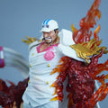 LZ Studio One Piece Admiral Akainu Light-Up GK Statue 30cm with fiery details and a fierce expression.