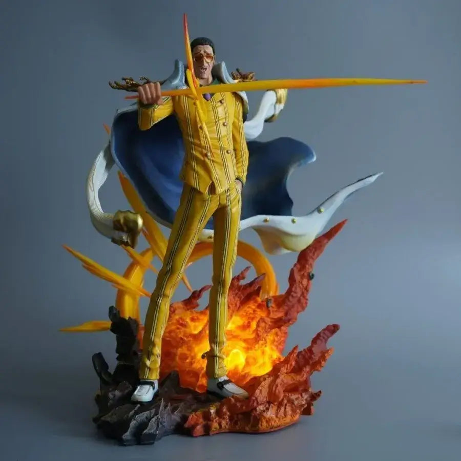 Kizaru limited edition One Piece figure showcasing detailed craftsmanship and vibrant design, 27cm collectible statue.