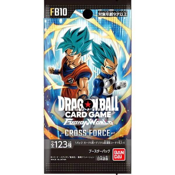 Dragon Ball FB10 Japan booster pack featuring characters from Dragon Ball Card Game Fusion World.