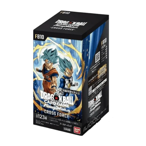 dragon ball fusion world fb10 booster box giapponese, confezione del gioco di carte.