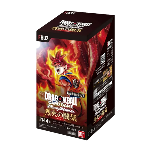 Dragon Ball Fusion World FB02 Booster Box Giapponese sigillata in fabbrica con grafica accattivante.