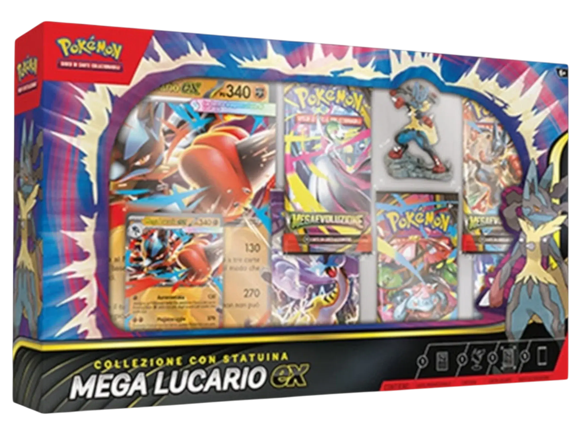 collezione pokémon statuina mega lucario ex italiano sigillata