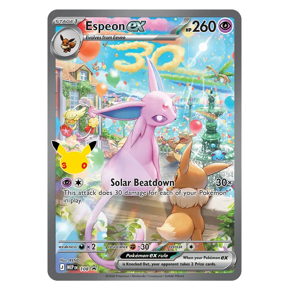 Pokémon Ultra Premium 30th Anniversary Espeon & Umbreon