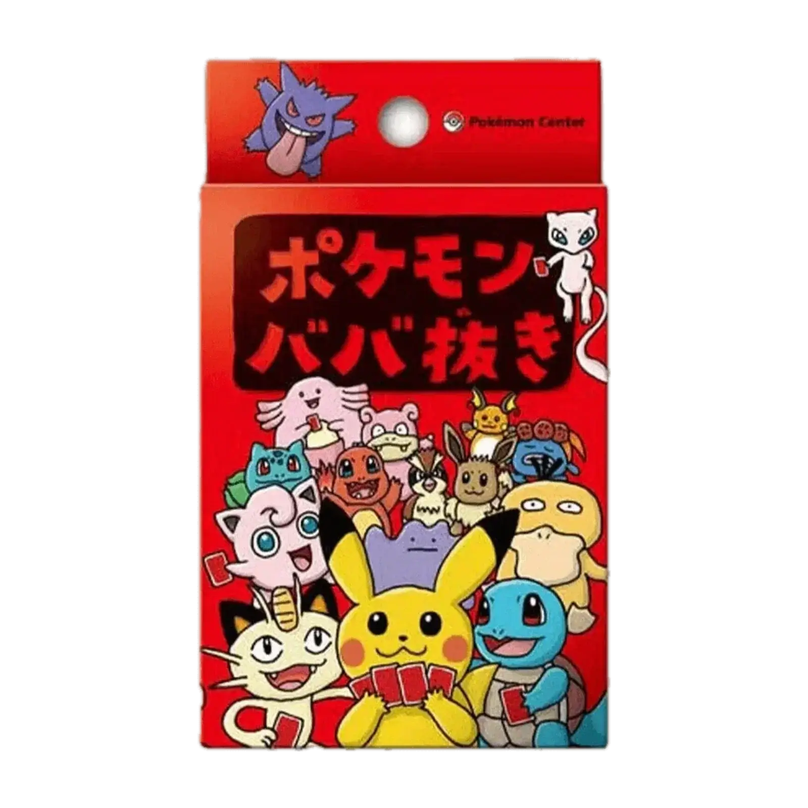 gioco di carte Pokémon Old Maid rosso - mazzo di carte giapponese con personaggi Pokémon