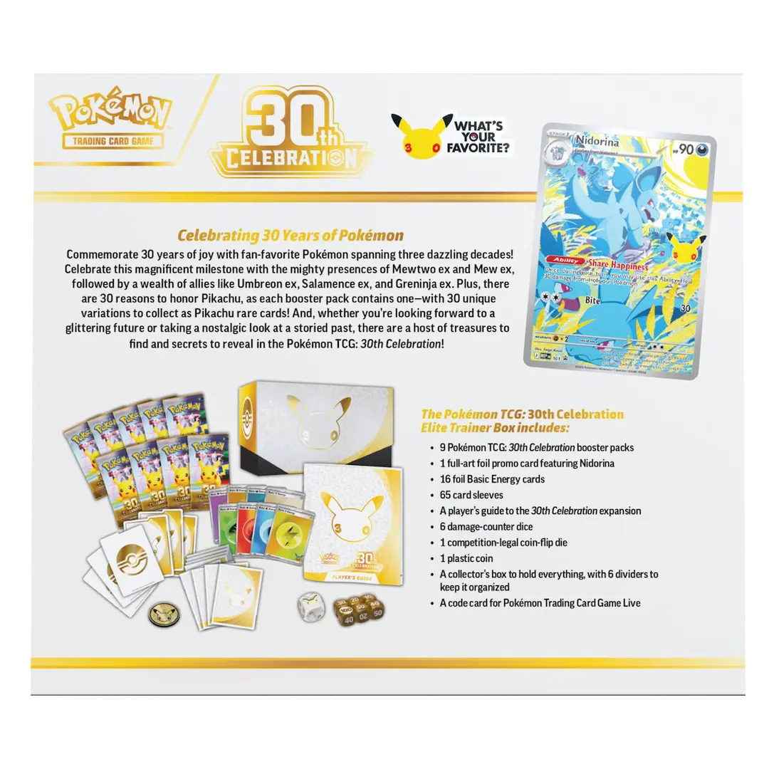 Pokémon 30° anniversario - Elite Trainer Box
