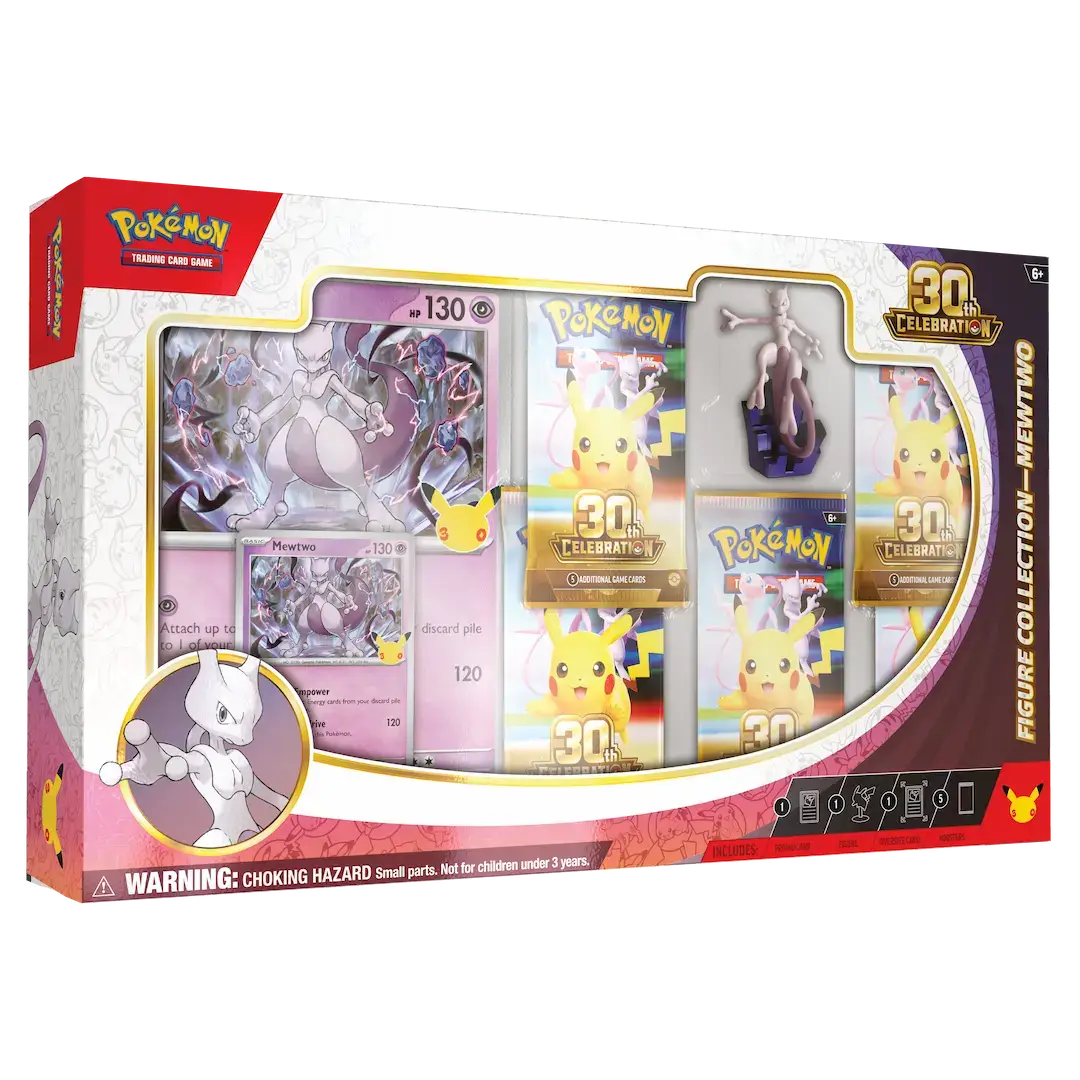 Pokémon 30° anniversario - Collezione con Statuina Mewtwo