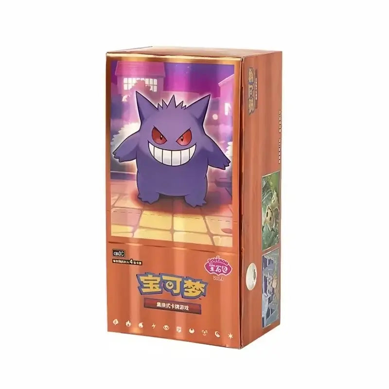 Pokemon Gemma Pack Vol.3 Cinese packaging featuring Gengar character design in vibrant colors.