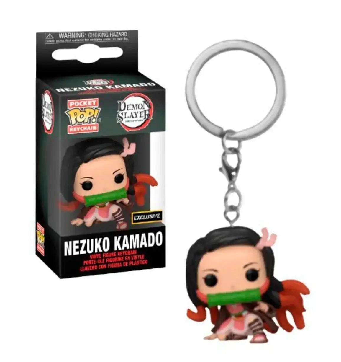 FUNKO Demon Slayer Portachiavi Collezione featuring Nezuko Kamado keychain with vibrant details.