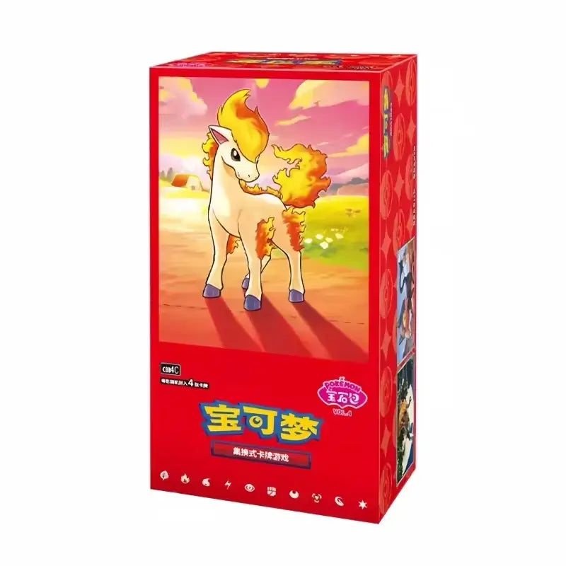 Pokemon Gemma Pack Vol.4 Cinese box featuring a colorful image of a Pokemon character.