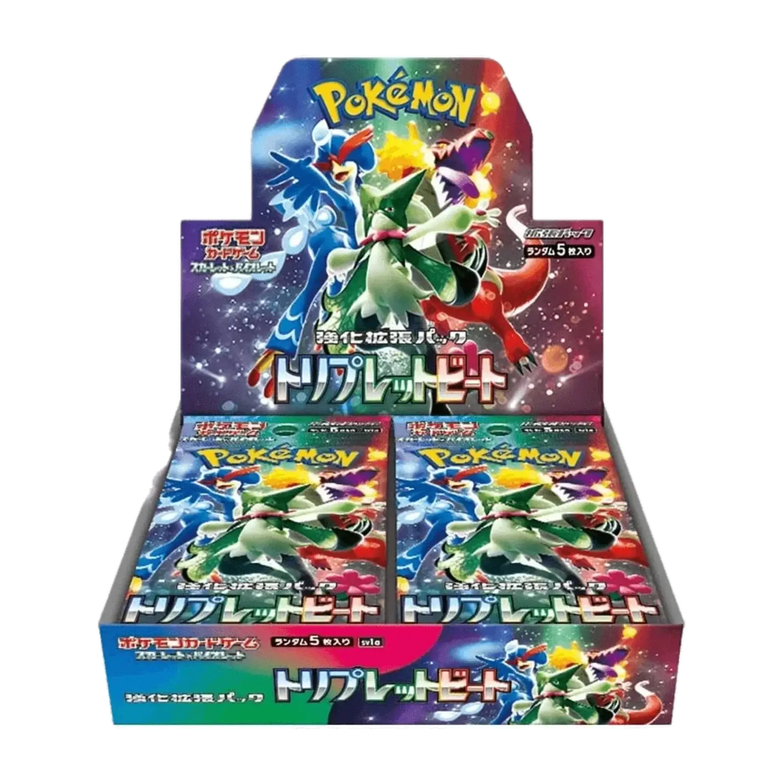 booster box Pokémon Triplet Beat giapponese, confezione sigillata del gioco di carte.