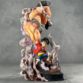 One Piece Luffy 30cm Action Figure, detailed collectible figure depicting Luffy with dynamic pose and effects.