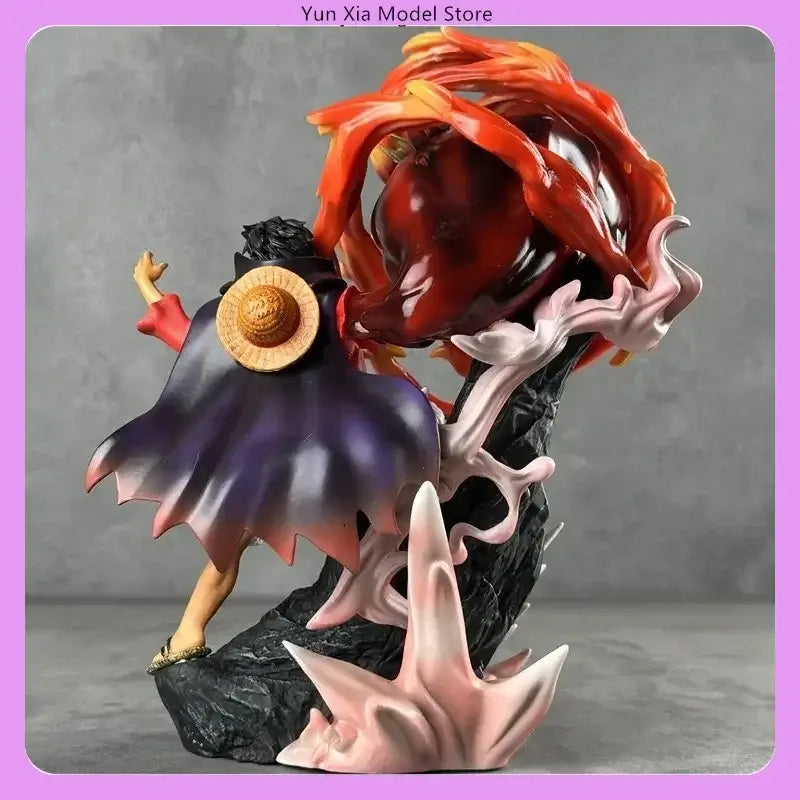 One Piece Luffy 30cm Anime Action Figure - Fist Standing, dynamic pose with vibrant details.